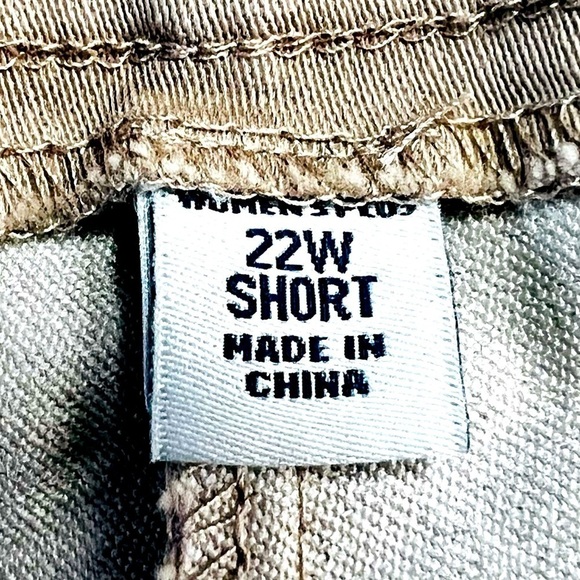 Croft & Barrow The Effortless Stretch Pants Khaki Boot Cut Mid Rise Petite 22W - Picture 12 of 16